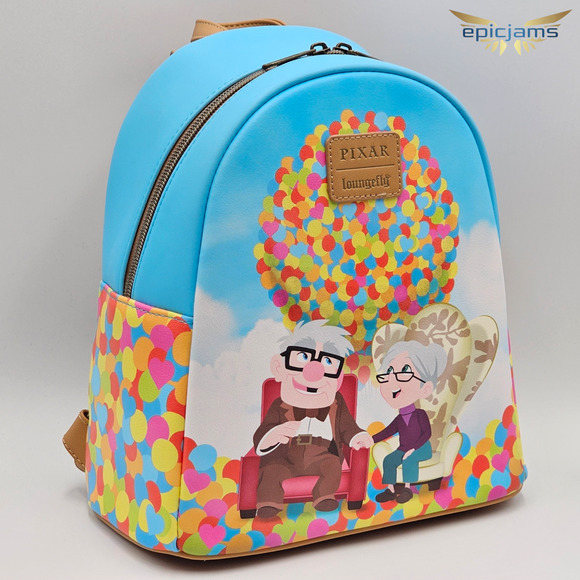 Loungefly Disney Pixar Up Carl & Ellie Balloons Mini Backpack